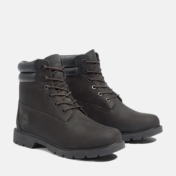 Timberland Linden Woods Black Lace-Up Boots - Picture 1 of 12